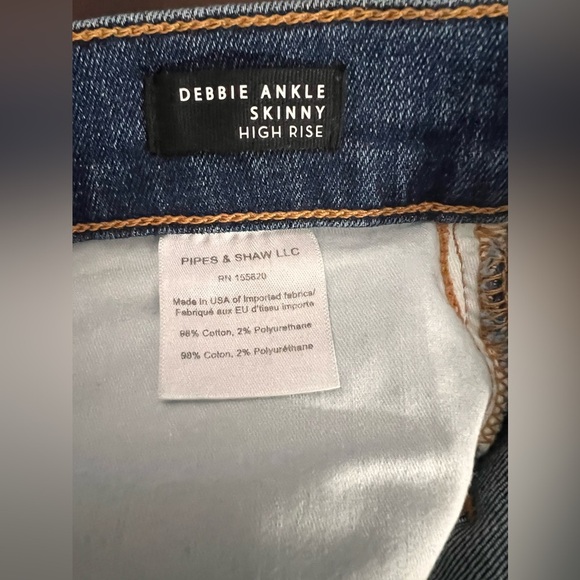 Veronica Beard Debbie Ankle Skinny High Rise  Medium Wash  Jeans Size 27 - Picture 6 of 8